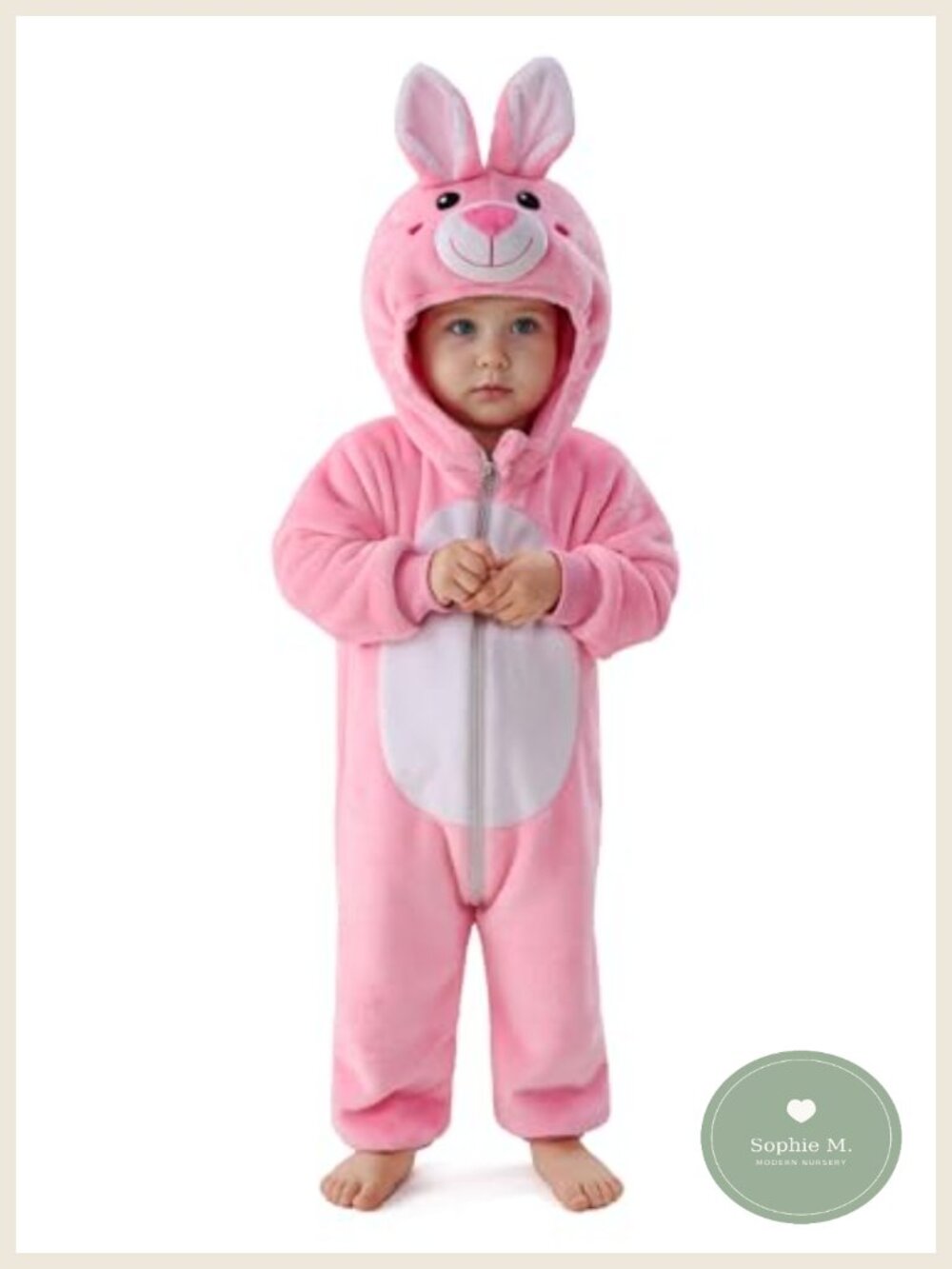 Toddler Rabbit Hooded Jumpsuit Halloween Costume Dress Up
